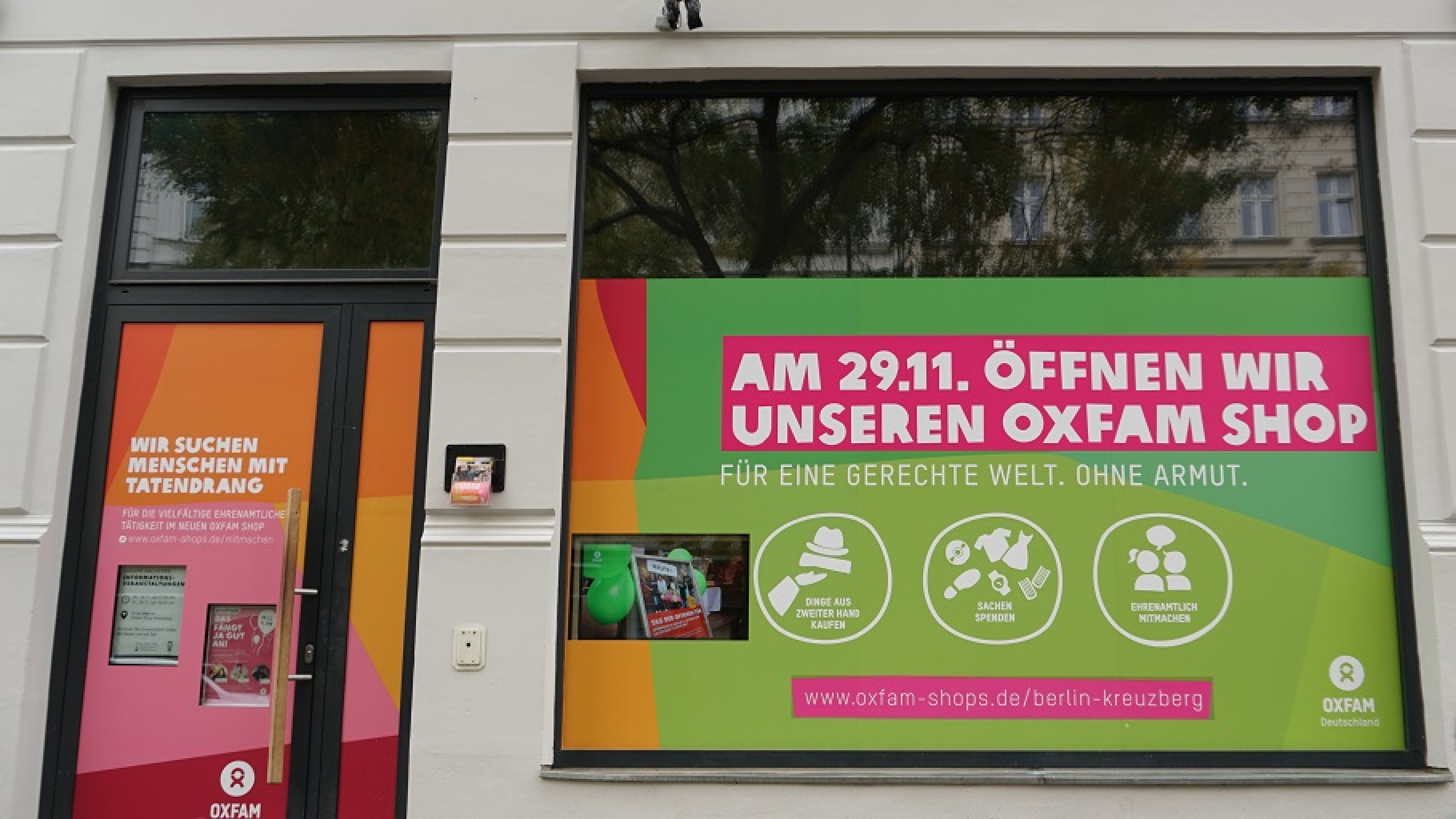 Neueröffnung des Oxfam Shop Berlin-Kreuzberg am 29. November 2018