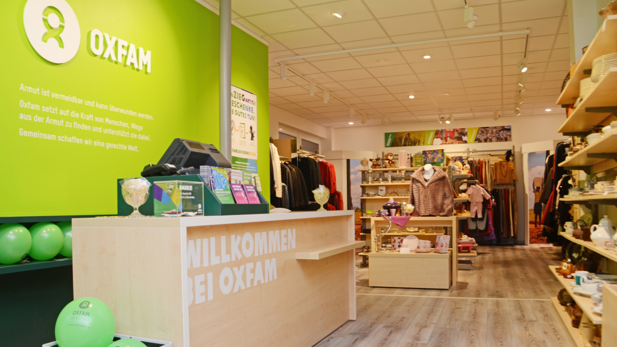 Oxfam Shop Essen - Innenansicht