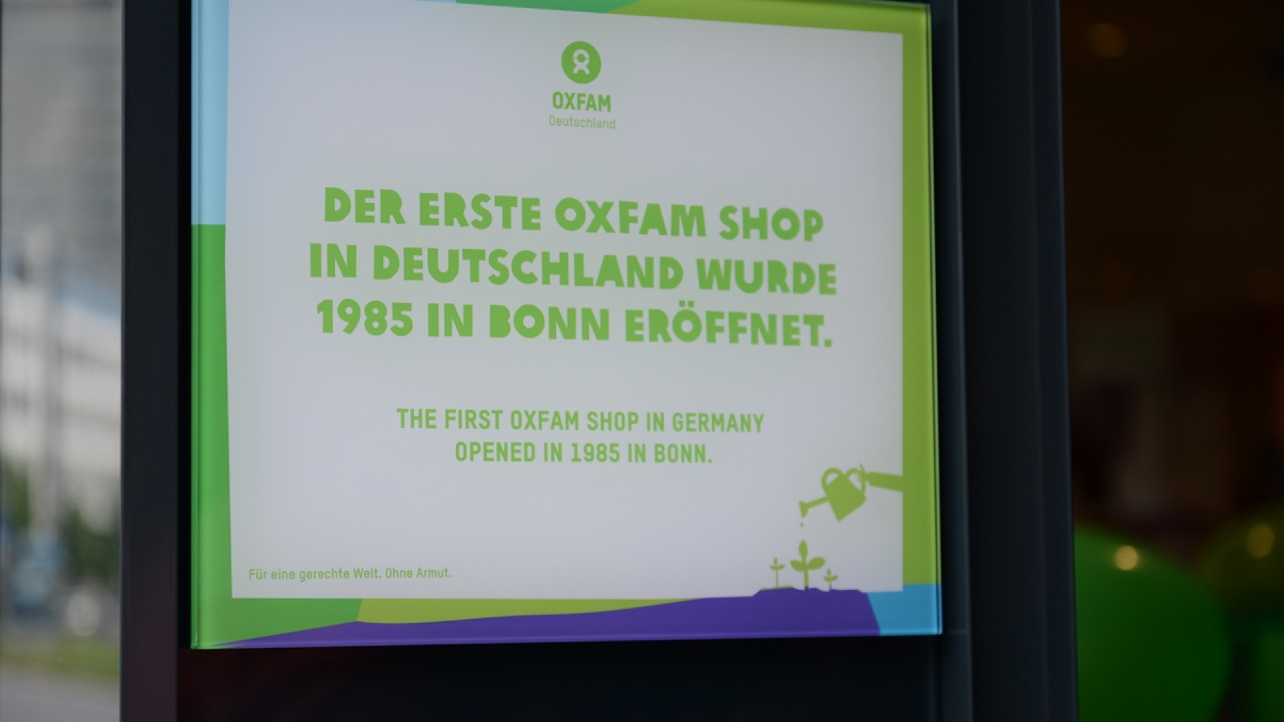 Oxfam Shop Bonn - erster Oxfam Shop in Deutschland