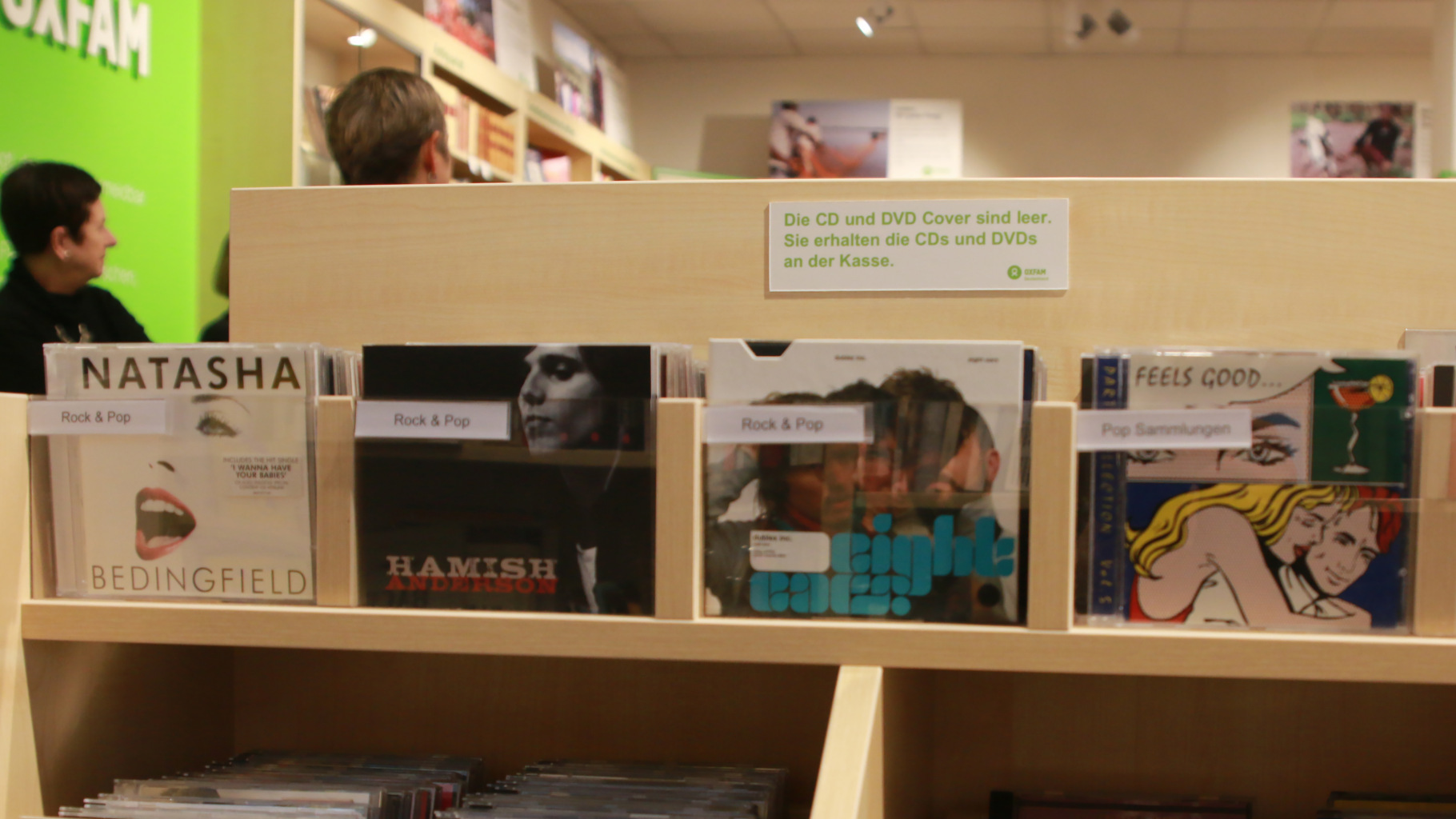 Rock- und Pop-CDs im Oxfam Shop