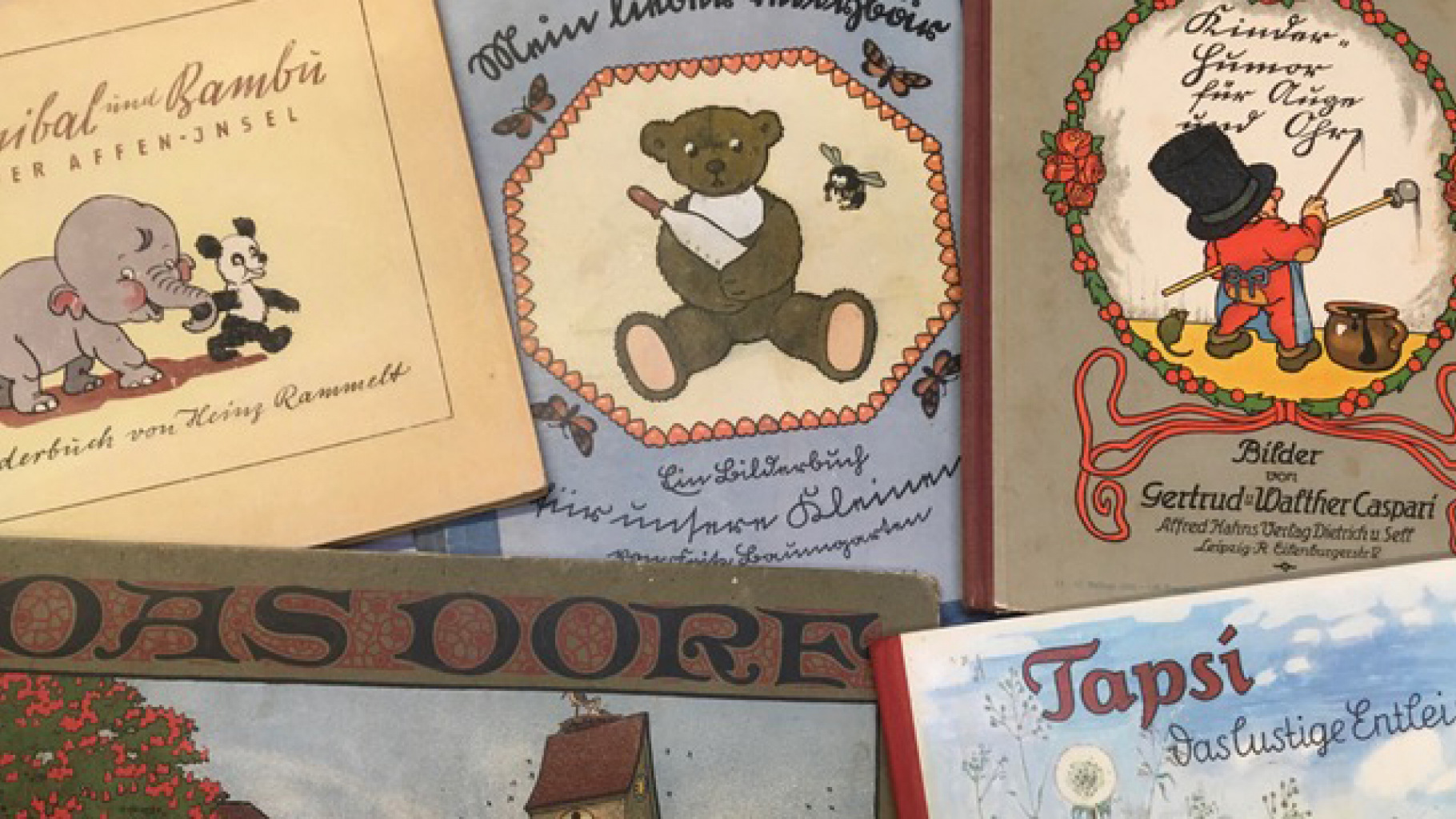 Kinderbücher aus vergangenen Zeiten im Oxfam Shop