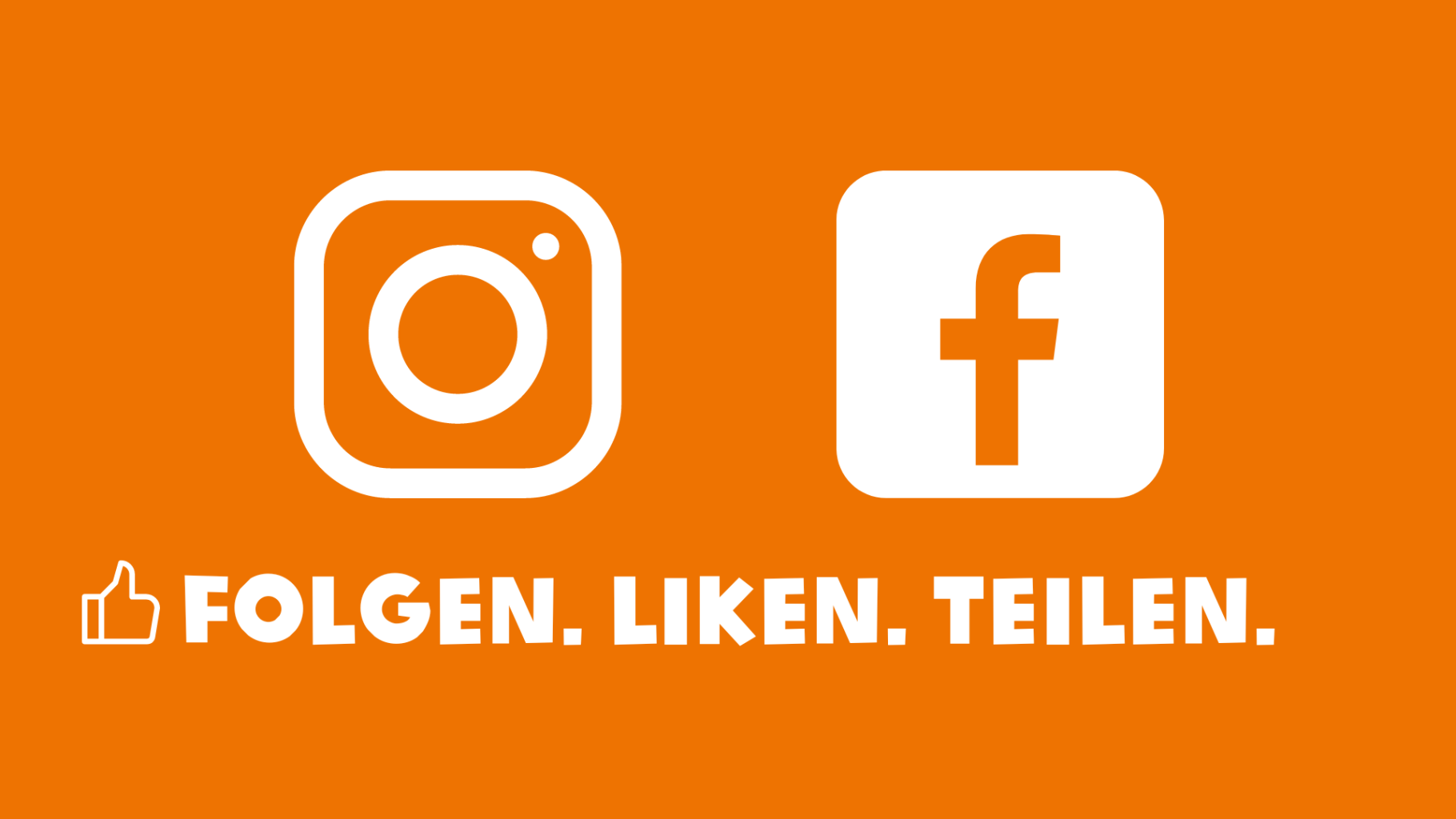 Instagram und Facebook: Folgen. Liken. Teilen.