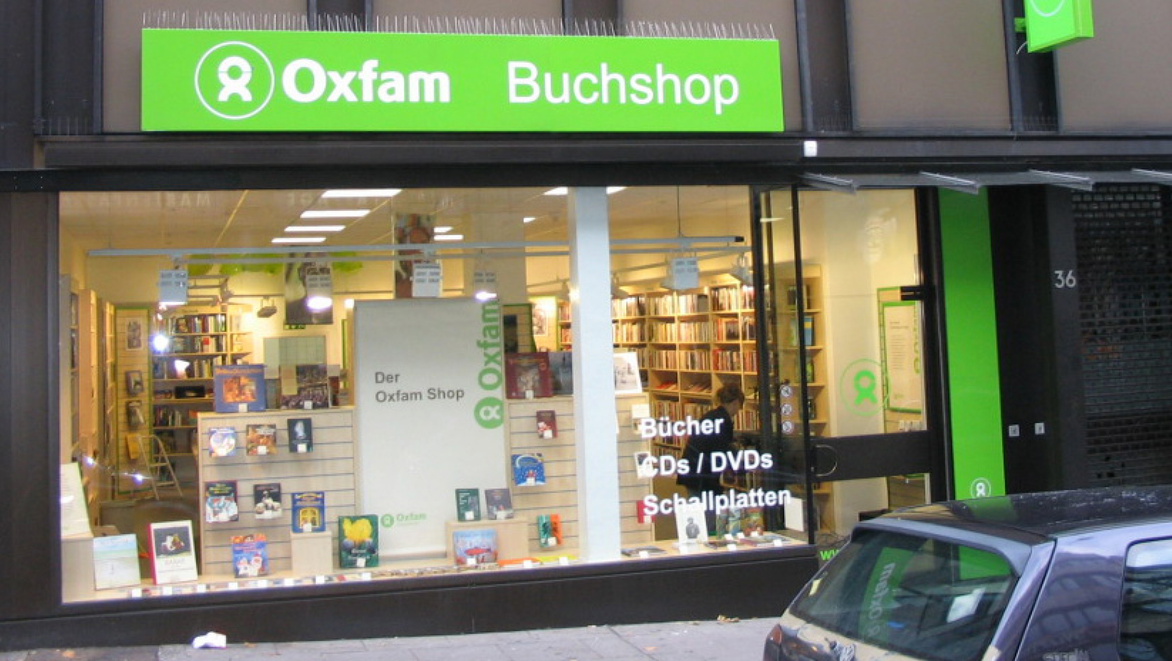 Oxfam Buchshop Stuttgart - Außenansicht