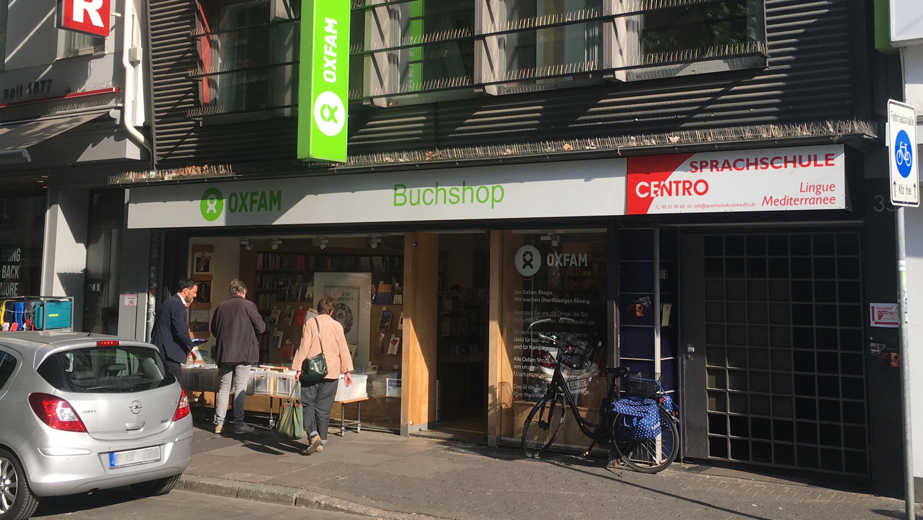 Oxfam Buchshop Frankfurt - Außenansicht
