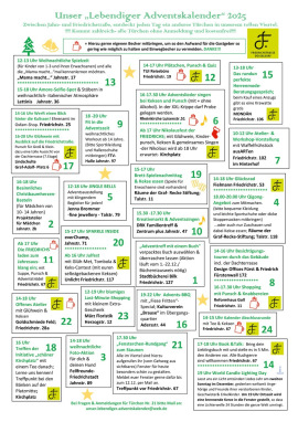 Lebendiger Adventskalender 2025