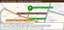 Hinweise für die Sachspendenabgabe Oxfam Shop Nürnberg