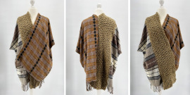 Upcycling-Liebling: Perfect Fall Poncho braun