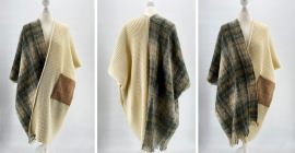 Upcycling-Liebling: Perfect Fall Poncho Scottish Green