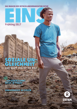 Titelbild vom Oxfam-Magazin EINS (Frühjahr 2017)