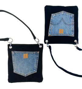 Upcycling-Unikat von Sinah Schlemmer: Cord-Taschen aus alten Hosen