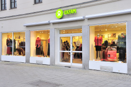 Oxfam Fashionshop München - Außenansicht