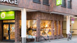 Oxfam Buchshop München - Außenansicht