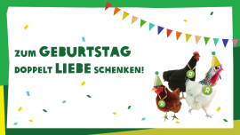 Zum Geburtstag doppelt Liebe schenken!