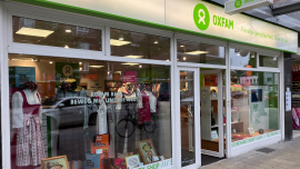 Außenansicht Oxfam Shop Hamburg-Wandsbek