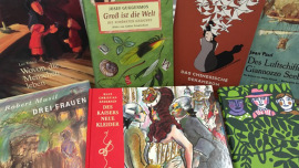 Illustrierte Kinderbücher im Oxfam Shop