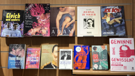 Bücher zu queeren Themen aus dem Oxfam Buchshop Frankfurt