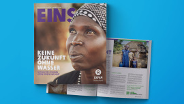 Die Herbstausgabe der EINS ist jetzt im Oxfam Shop erhältlich.