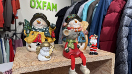 Weihnachtliche Dekoration aus dem Oxfam Shop