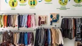 Secondhand-Konzept der Oxfam Shops