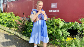 Spätsommer-Liebling: Kleid und Crop-Weste