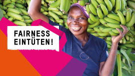 Kampagne in den Shops: „Fairness eintüten“