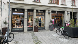 Oxfam Shop Ulm nach der Wiedereröffnung an einem neuen Standort