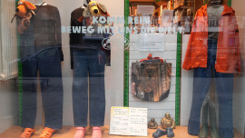 Schaufenster vom Oxfam Shop Berlin-Prenzlauer Berg