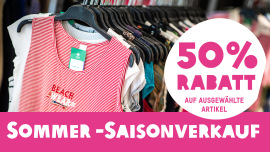 Sommer-Saisonverkauf in den Oxfam Shops