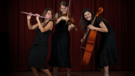 Das Trio InCanto: Leliko Gokieli, Johanna Bastian und Emilia Lomakova (v.l.)
