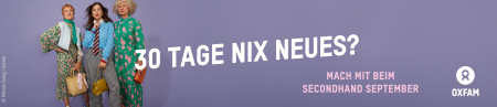 30 Tage nichts Neues? Mach mit beim Secondhand September