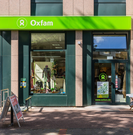 Außenansicht vom Oxfam Shop Frankfurt-Bornheim