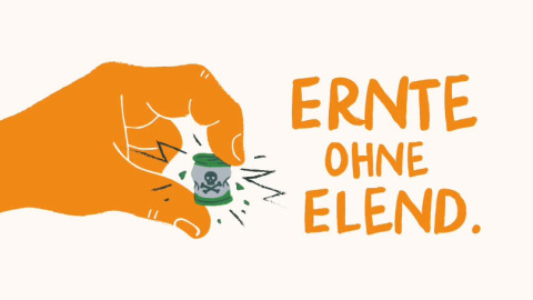 Ernte ohne Elend: Text-Grafik für die Lieferketten-Kampagne 2025