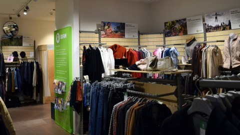Innenansicht vom Oxfam Shop Kassel