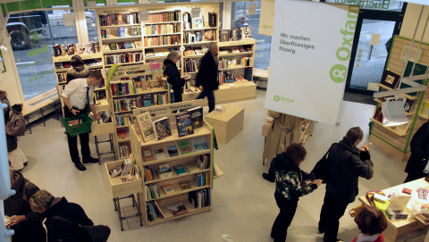 Oxfam Buchshop München - Innenansicht