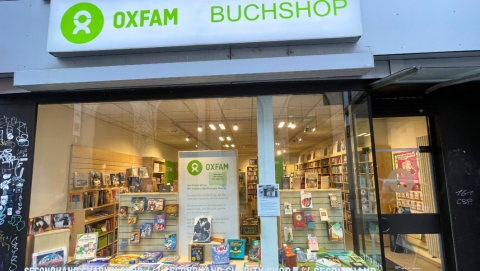 Oxfam Buchshop Stuttgart Außenansicht