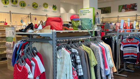 Oxfam Shop Dresden - Innenansicht