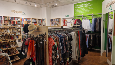 Innenansicht des Oxfam Shop Erfurt