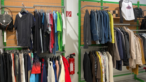 Innenansicht des Oxfam Shop Leipzig