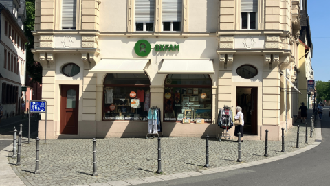 Oxfam Shop Mainz Außenansicht