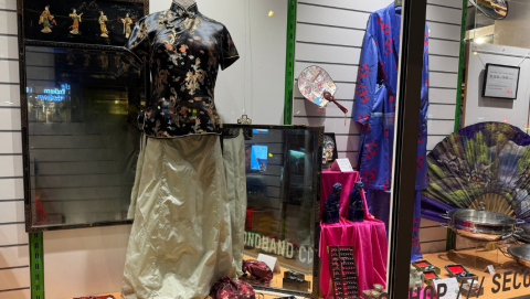 Schaufenster des Oxfam Shop Hamburg-Hoheluft