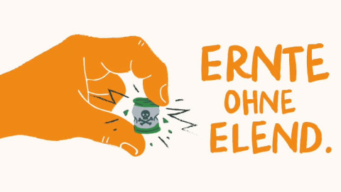 Ernte ohne Elend: Text-Grafik für die Lieferketten-Kampagne 2025