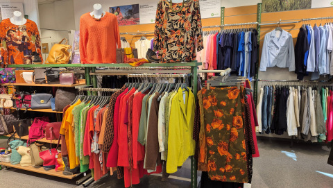 Herbstliches Angebot im Oxfam Shop