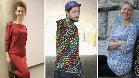 Studierende des Bereichs „Mode und Textil“ an der TU Berlin zeigen alltagstaugliche Mode, die biologisch abbaubar ist.