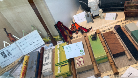 Schaufenster des Oxfam Shop Frankfurt-Bornheim