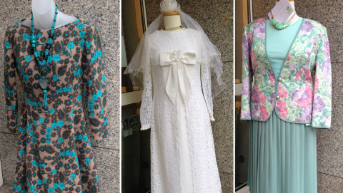 Vintage-Kleidung im Oxfam Shop