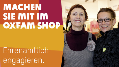 Ehrenamtlich angagieren: Machen Sie mit im Oxfam Shop